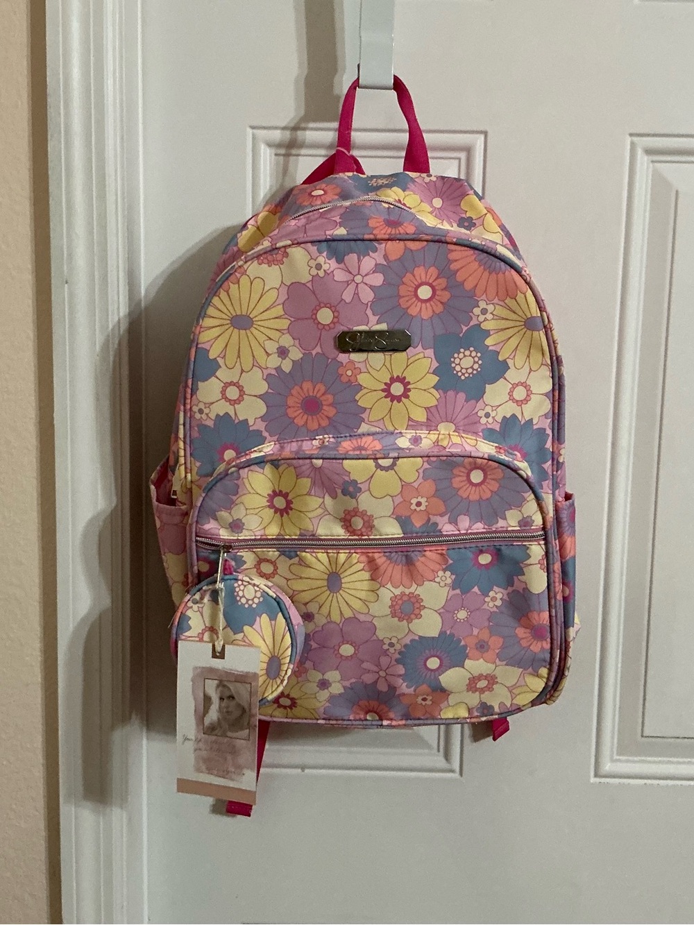 Jessica Simpson 3pc Laptop Floral Backpack